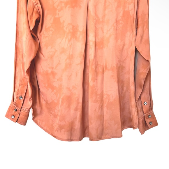 Free People We The Free Peach/Salmon Long Sleeve Button Downs Shirt Size… - Picture 10 of 14